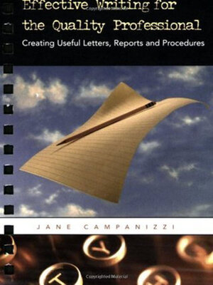 cover image of Effective Writing for the Quality Professional